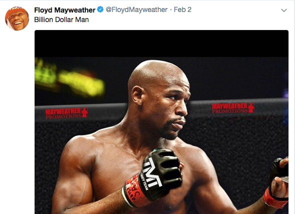 Floyd Mayweather Twitter feed